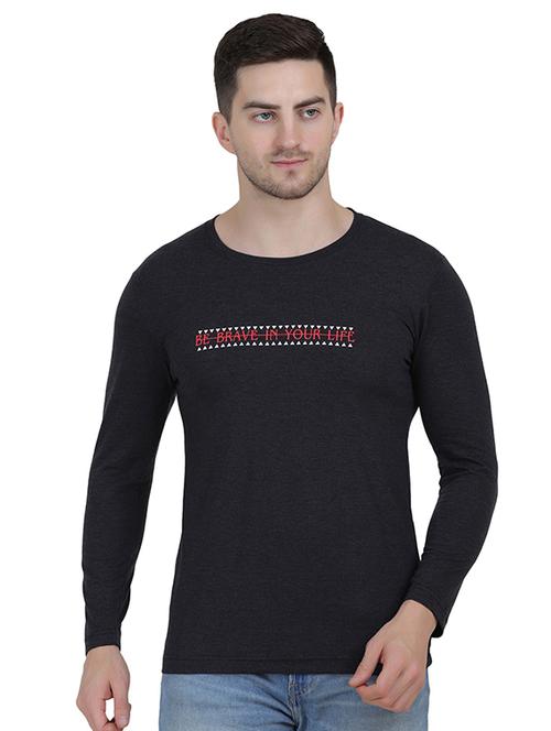 grey printed regular t-shirt - 19090203 - Very Small Image - 1