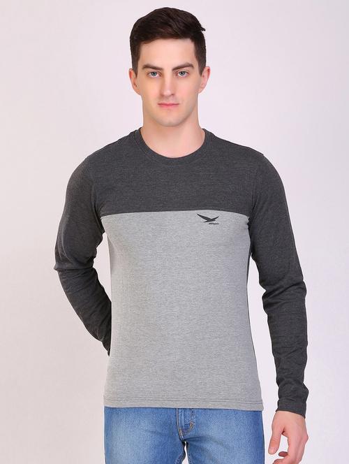 grey block regular t-shirt - 19090234 - Very Small Image - 1