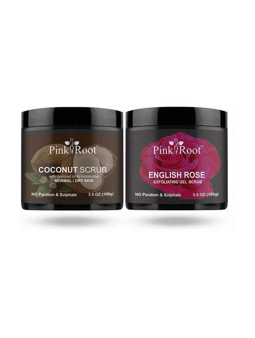 coconut scrub 100gm with english rose scrub 100gm - 19091519 - Very Small Image - 1
