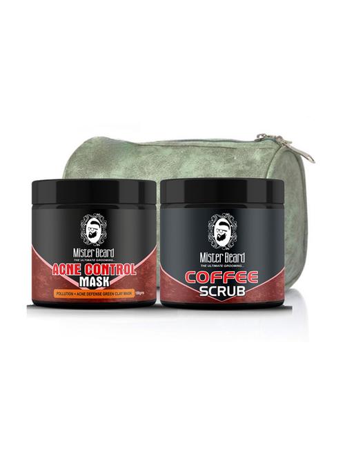 acne control mask 100gm, coffee scrub 100gm with bag - 19091691 - Very Small Image - 1