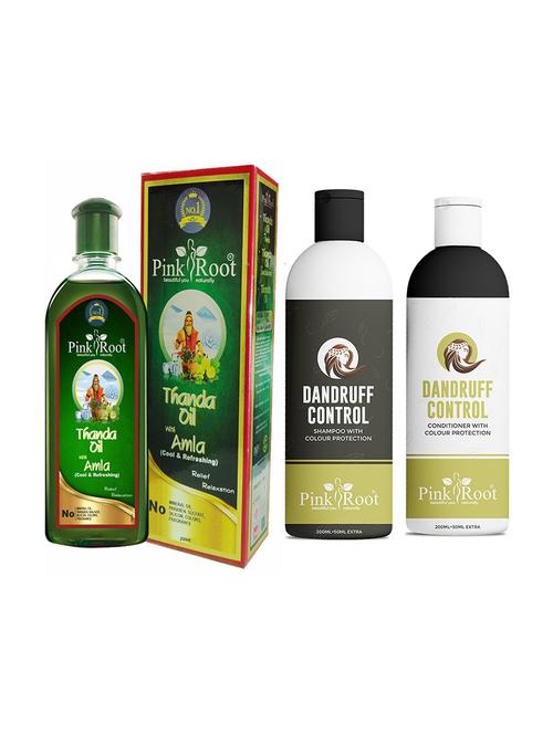 thanda oil amla 200ml, dandruff control shampoo 200ml with conditioner 200ml - 19091722 - Very Small Image - 1