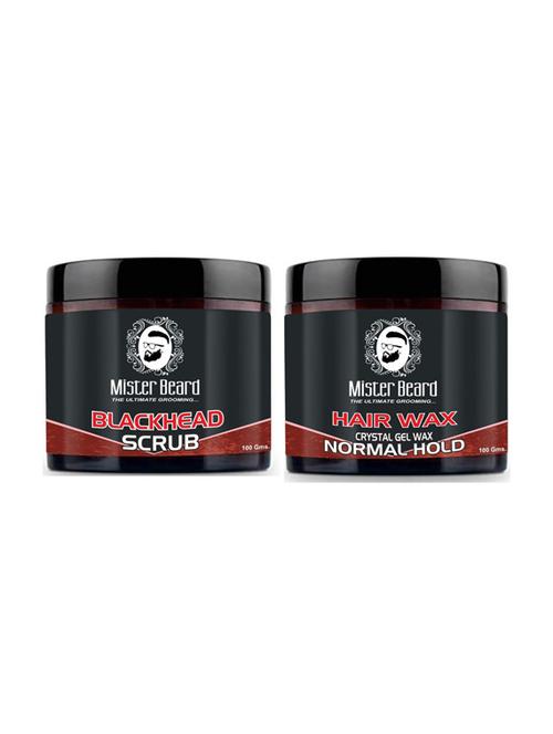 blackhead scrub 100gm with hair wax crystal gel wax normal hold 100gm - 19096932 - Very Small Image - 1
