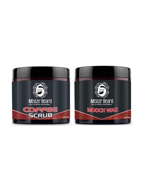 coffee scrub 100gm with mooch wax 100gm - 19097061 - Very Small Image - 1