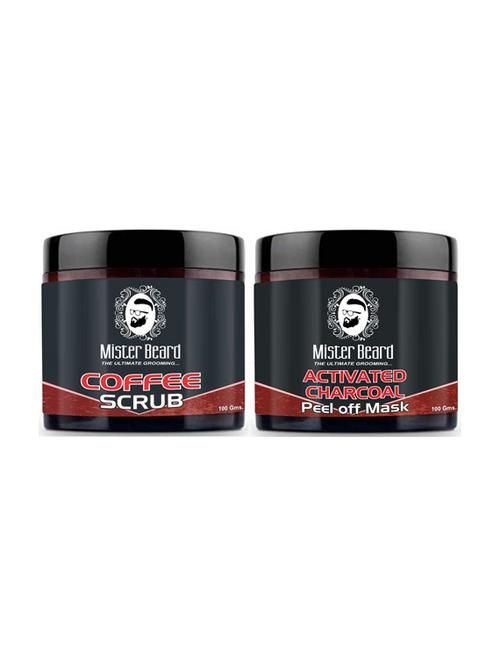 coffee scrub 100gm with activated charcoal peel off mask 100gm - 19097191 - Very Small Image - 1