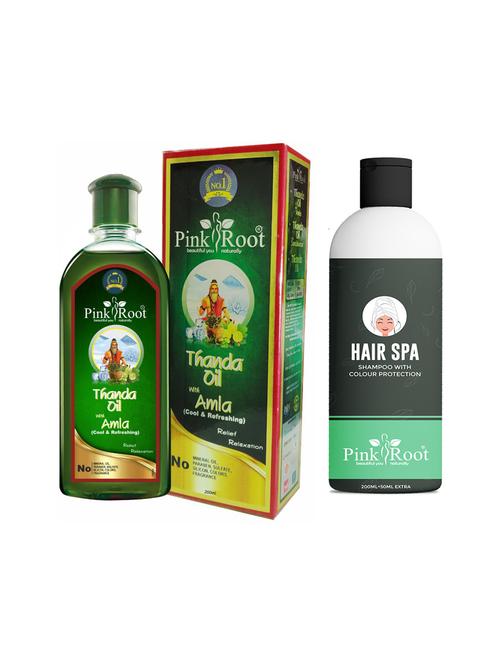 thanda oil amla 200ml with hair spa shampoo 200ml - 19098894 - Very Small Image - 1