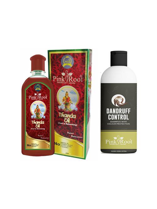 thanda oil 200ml with dandruff control shampoo 200ml - 19099318 - Very Small Image - 1
