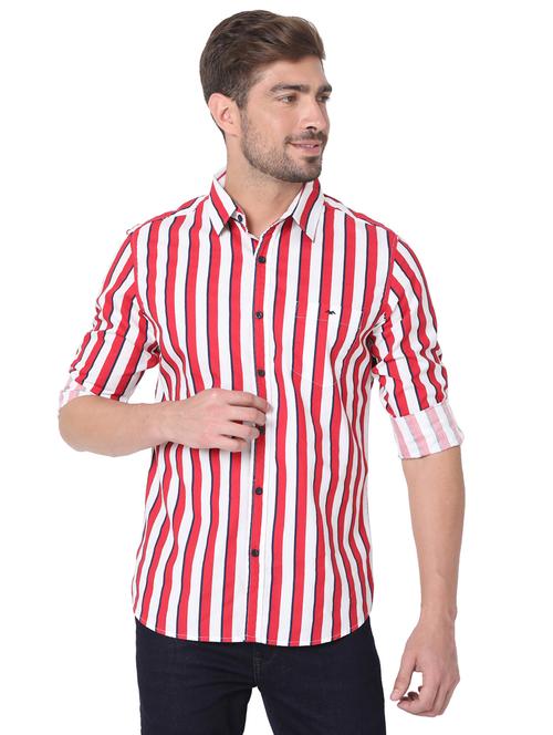 white cotton casual shirt - 19100262 - Very Small Image - 1