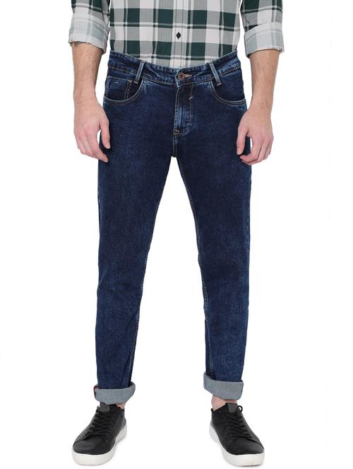 blue washed mid rise jeans - 19100346 - Very Small Image - 1