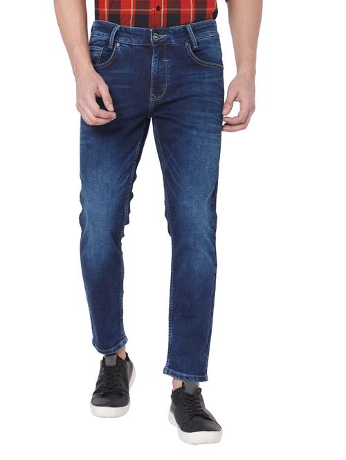 blue washed mid rise jeans - 19100369 - Very Small Image - 1