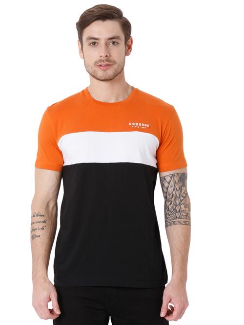 orange block regular t-shirt - 19100492 - Very Small Image - 1