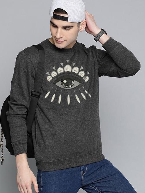 grey cotton sweatshirt - 19100666 - Very Small Image - 1