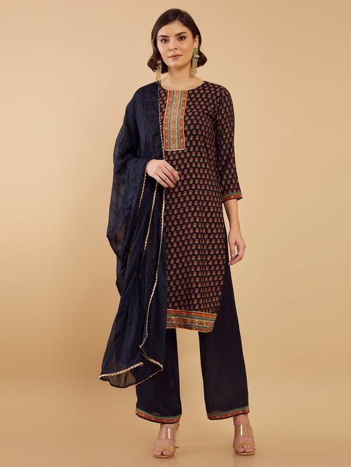 multi colored printed suit set - 19101364 - Very Small Image - 1