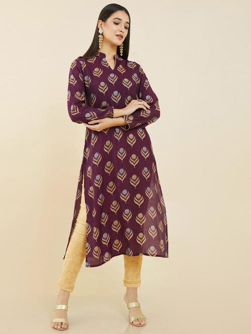 multi colored printed kurta - 19101480 - Very Small Image - 1