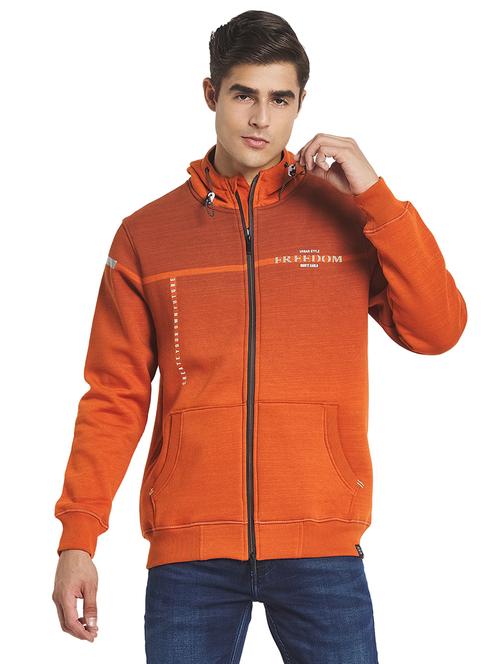hooded neck solid casual jacket - 19101702 - Very Small Image - 1