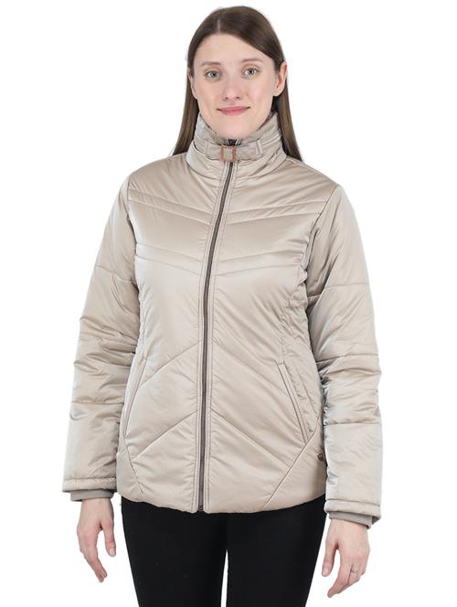 high neck solid quilted jacket - 19102110 - Very Small Image - 1