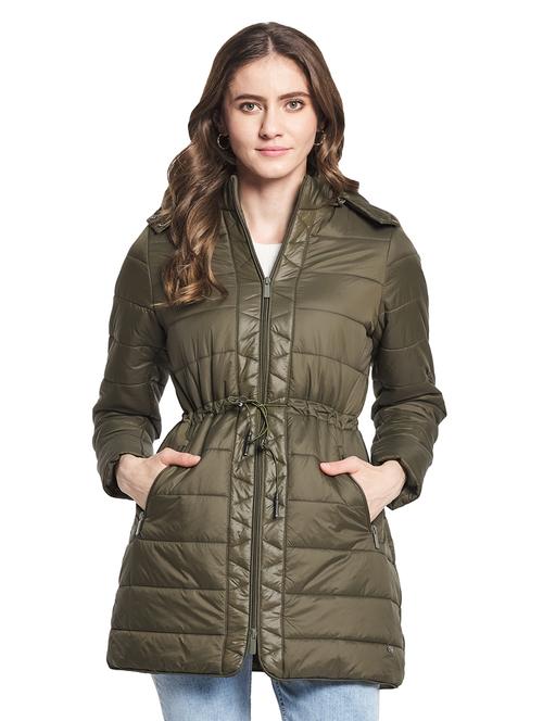 hooded neck quilted jacket - 19102121 - Very Small Image - 1