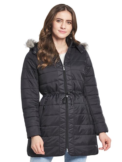 hooded neck quilted jacket - 19102122 - Very Small Image - 1