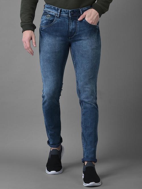 mens slim fit plain jeans - 19102159 - Very Small Image - 1