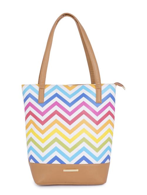 multi printed tote bag - 19108418 - Very Small Image - 1