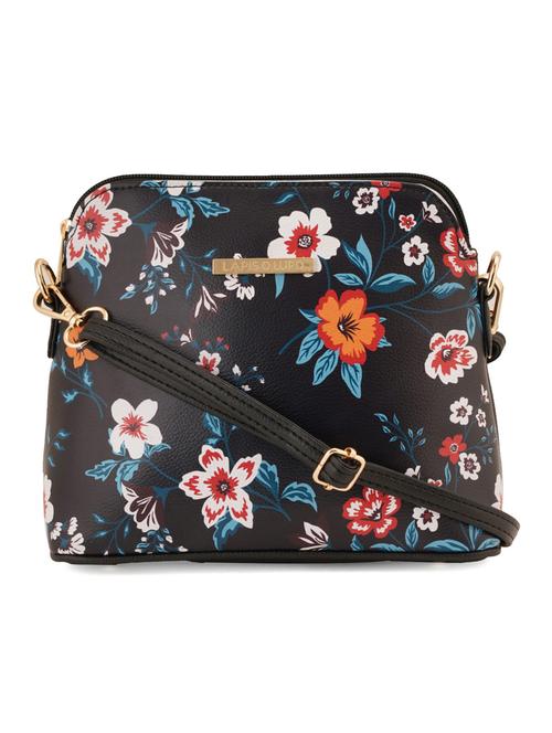 black leatherette (pu) sling bag - 19108474 - Very Small Image - 1