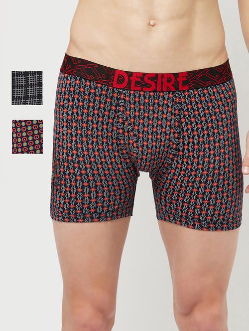 men printed trunks combo - 19108734 - Very Small Image - 1