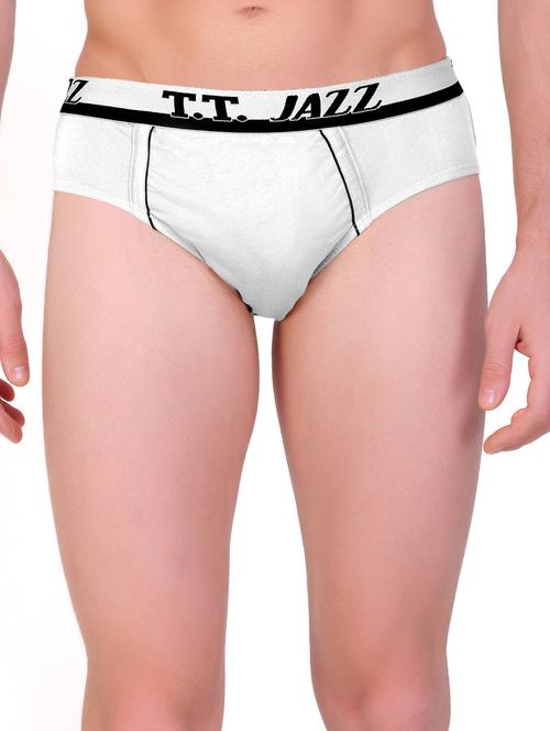 white pure cotton brief - 19108779 - Very Small Image - 1
