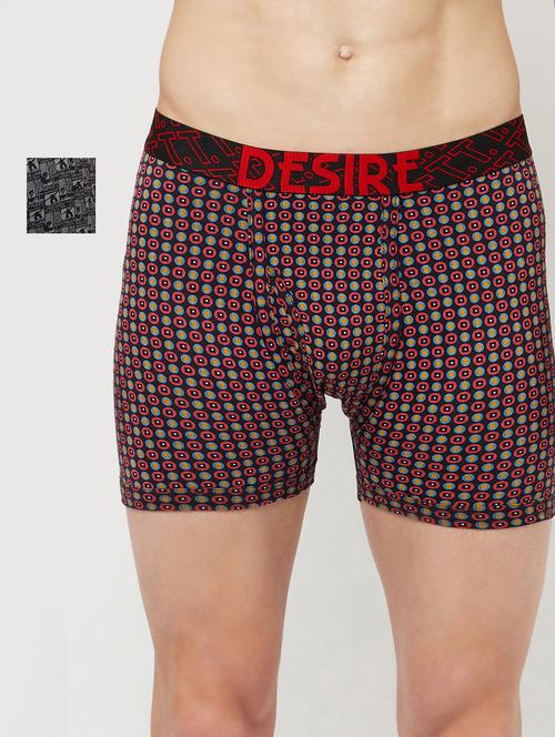 men printed trunks combo - 19108793 - Very Small Image - 1