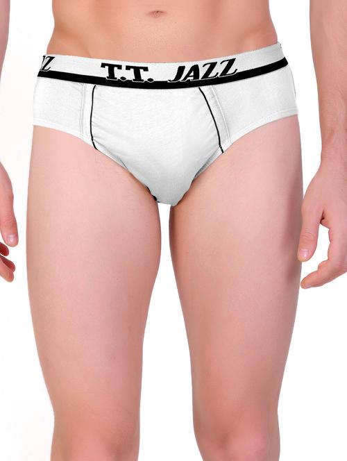 white pure cotton brief - 19108829 - Very Small Image - 1