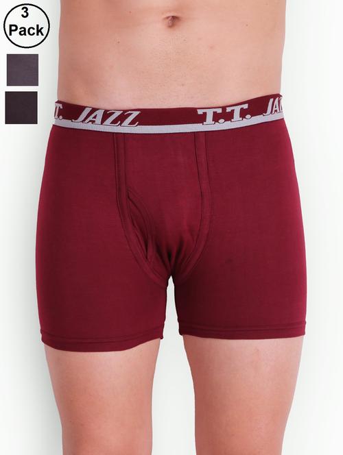 men solid trunks combo - 19108891 - Very Small Image - 1