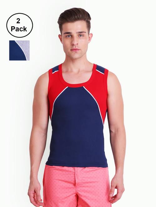 men color block vest combo - 19109201 - Very Small Image - 1