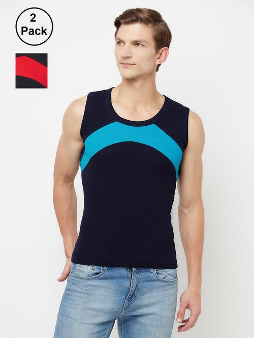 men color block vest combo - 19109263 - Very Small Image - 1