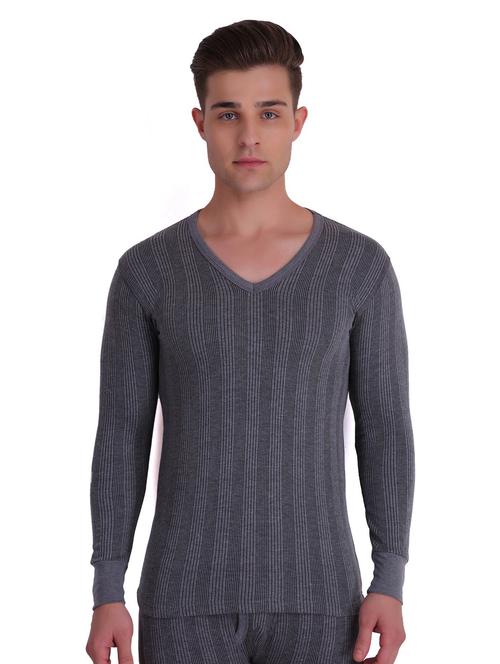 grey cotton thermal top - 19109618 - Very Small Image - 1