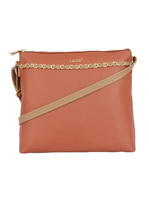 tan pvc sling bag - 19111072 - Very Small Image - 1