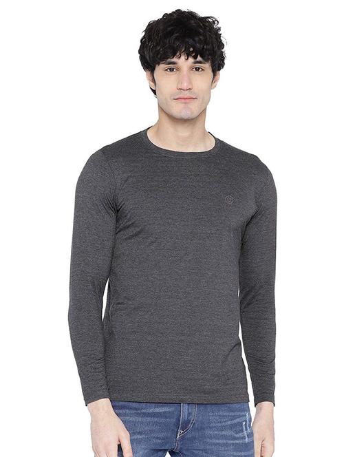 grey solid t-shirt - 19111420 - Very Small Image - 1