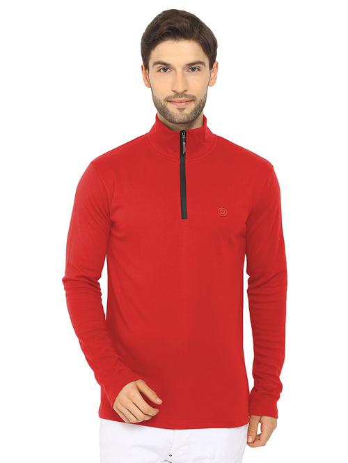 high neck solid t-shirt - 19111613 - Very Small Image - 1