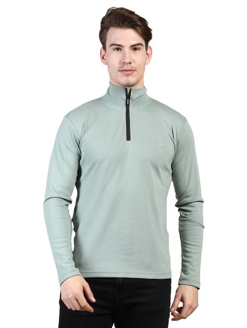 high neck solid t-shirt - 19111614 - Very Small Image - 1
