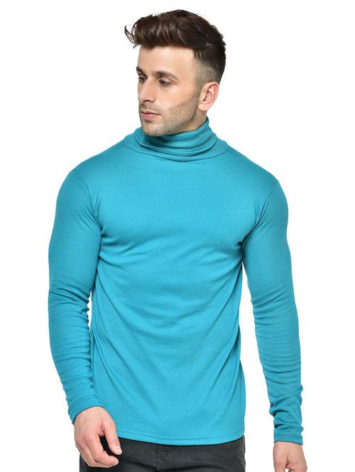 high neck solid t-shirt - 19111639 - Very Small Image - 1