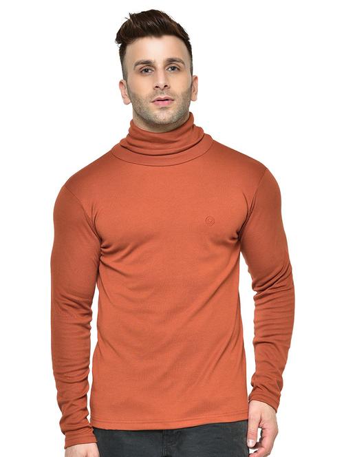 high neck solid t-shirt - 19111640 - Very Small Image - 1