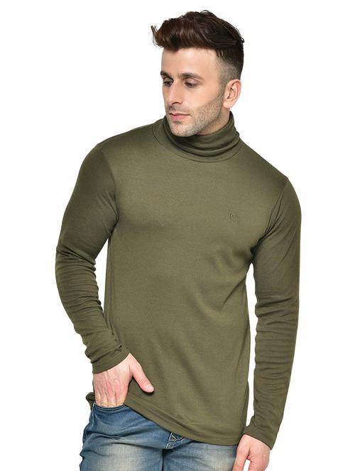 high neck solid t-shirt - 19111668 - Very Small Image - 1