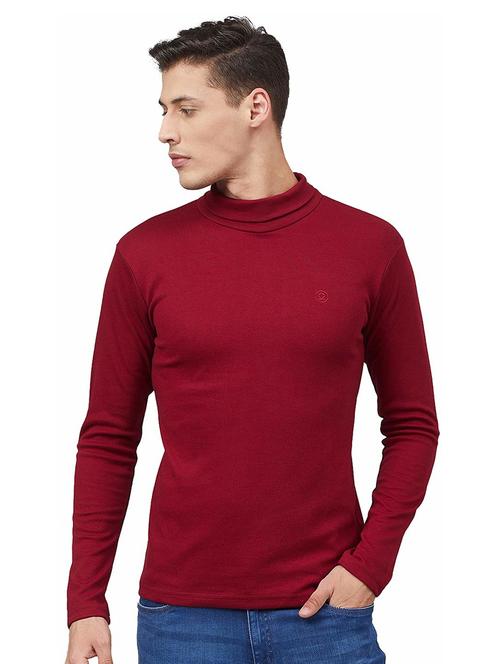 high neck solid t-shirt - 19111673 - Very Small Image - 1