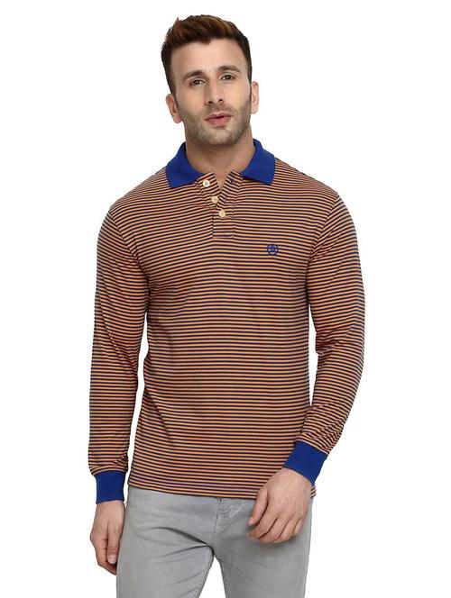 polo neck striped t-shirt - 19111845 - Very Small Image - 1