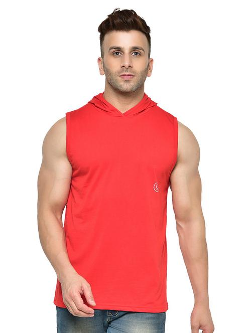 hooded neck solid t-shirt - 19111849 - Very Small Image - 1