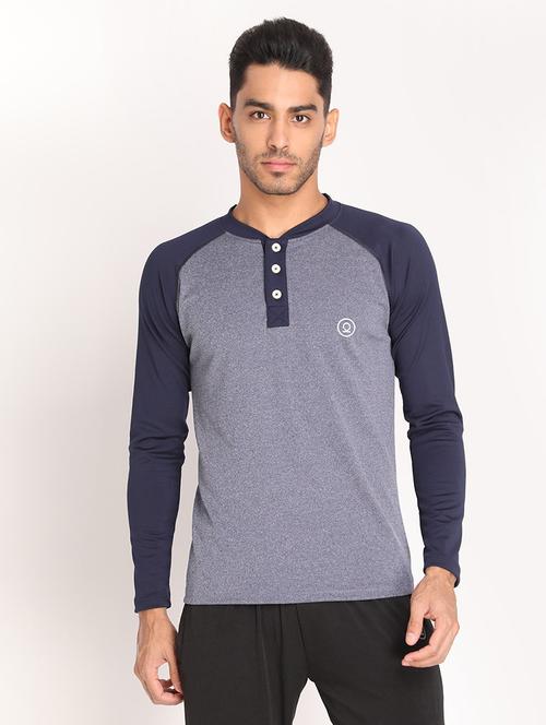 henley neck solid t-shirt - 19112002 - Very Small Image - 1