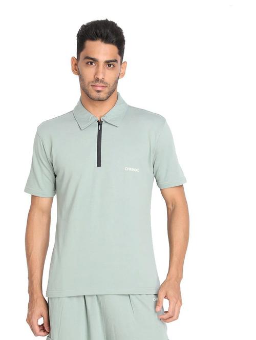 polo neck solid t-shirt - 19112220 - Very Small Image - 1