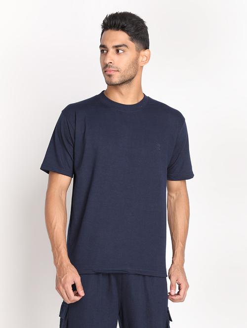 round neck solid t-shirt - 19112224 - Very Small Image - 1