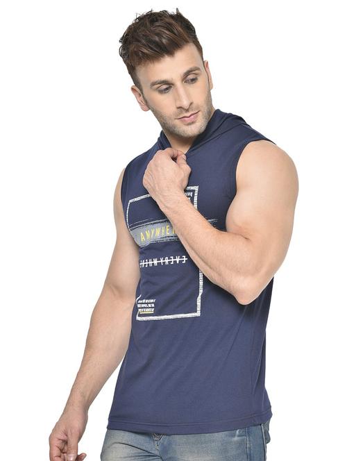 dark blue printed t-shirt - 19112273 - Very Small Image - 1