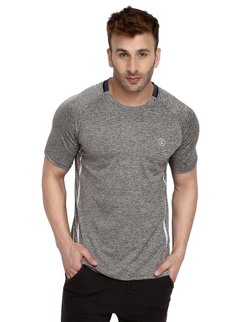grey solid t-shirt - 19112445 - Very Small Image - 1