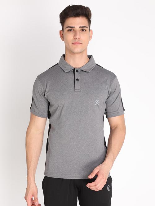 polo neck color blocked t-shirt - 19112616 - Very Small Image - 1