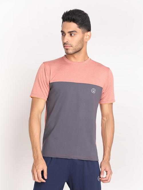 round neck color blocked t-shirt - 19112629 - Very Small Image - 1