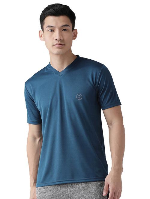 v neck solid t-shirt - 19112743 - Very Small Image - 1